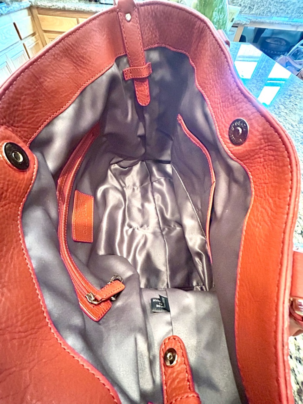 Cole Haan Burnt Orange Leather Tote 🍁🍊 - Picture 9 of 16